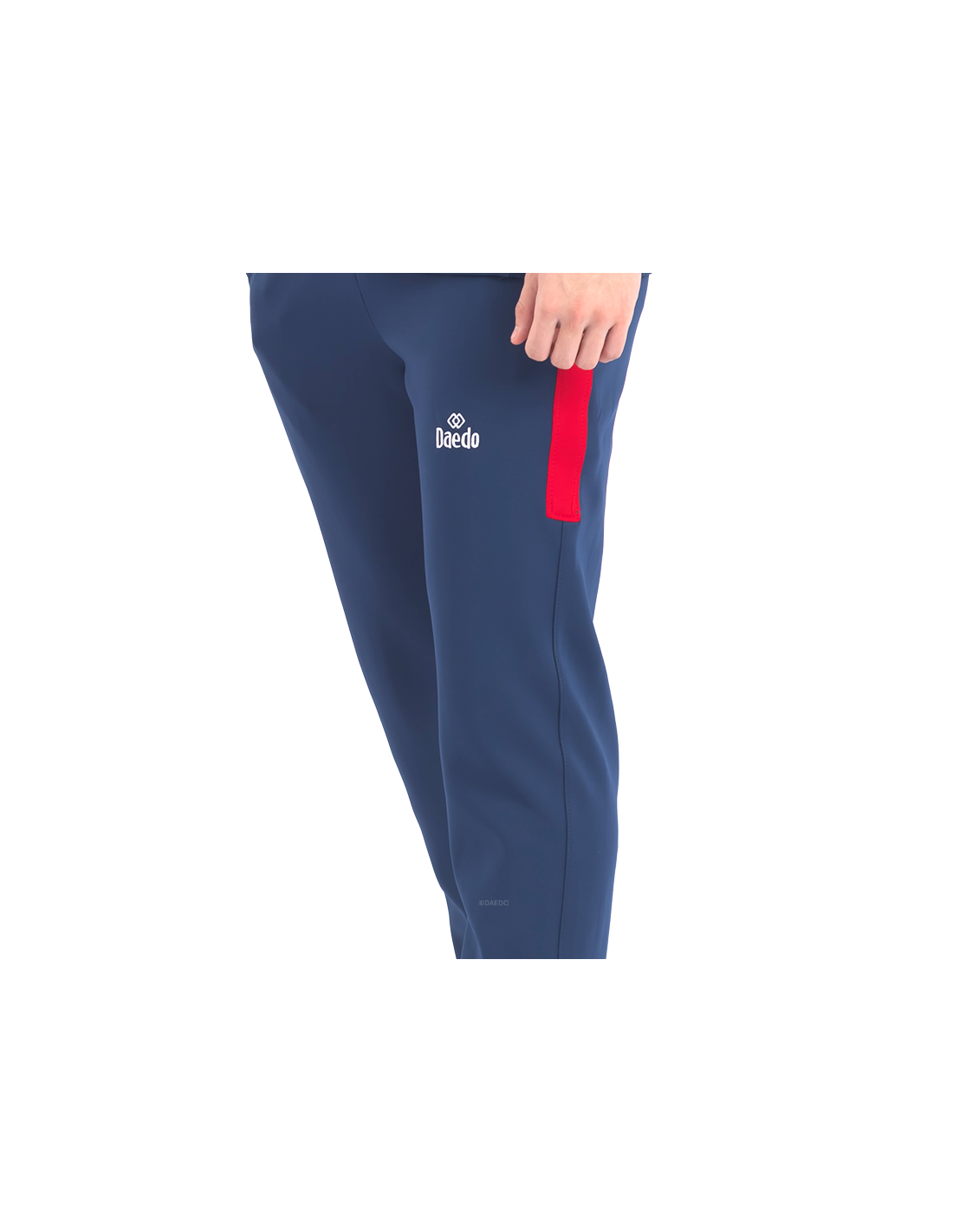 Slim Fit Tracksuit With Blue/Red Neck*++*Slim Fit Tracksuit With Blue/Red Neck